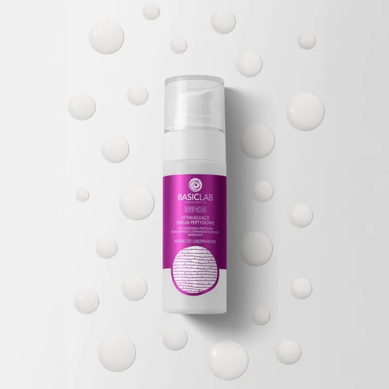 BasicLab Dermocosmetics Esteticus spodbujajoči serum s peptidi 30 ml