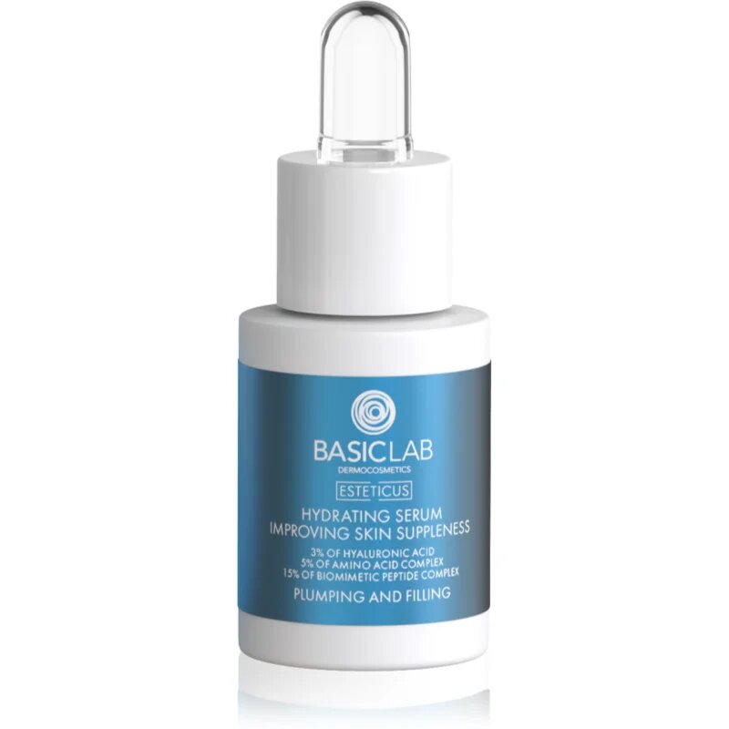 BasicLab Dermocosmetics Esteticus vlažilni serum z učvrstitvenim učinkom 3% Hyaluronic Acid 15 ml