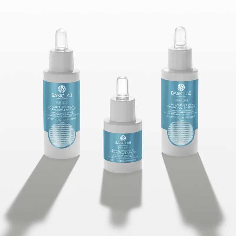 BasicLab Dermocosmetics Esteticus vlažilni serum z učvrstitvenim učinkom 3% Hyaluronic Acid 15 ml