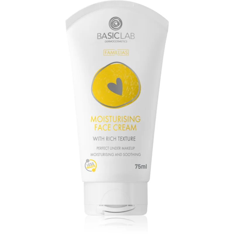 BasicLab Dermocosmetics Famillias bogata vlažilna krema za obraz 75 ml