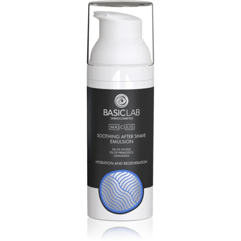 BasicLab Dermocosmetics Masculis Pomirjajoča emulzija za po britju 50 ml