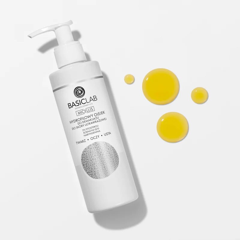 BasicLab Dermocosmetics Micellis čistilno olje za odstranjevanje ličil za zelo občutljivo kožo 200 ml