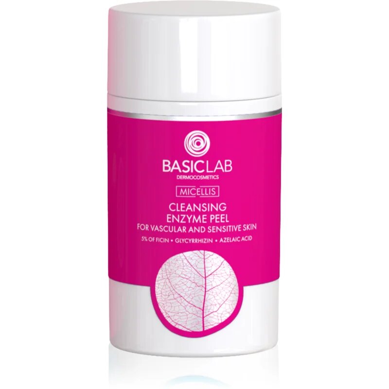 BasicLab Dermocosmetics Micellis encimski piling proti rdečici na obrazu 35 g