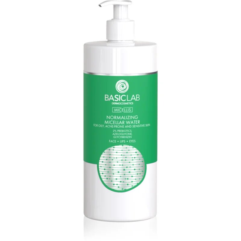 BasicLab Dermocosmetics Micellis micelarna voda za mešano in mastno kožo z dozirno črpalko 500 ml