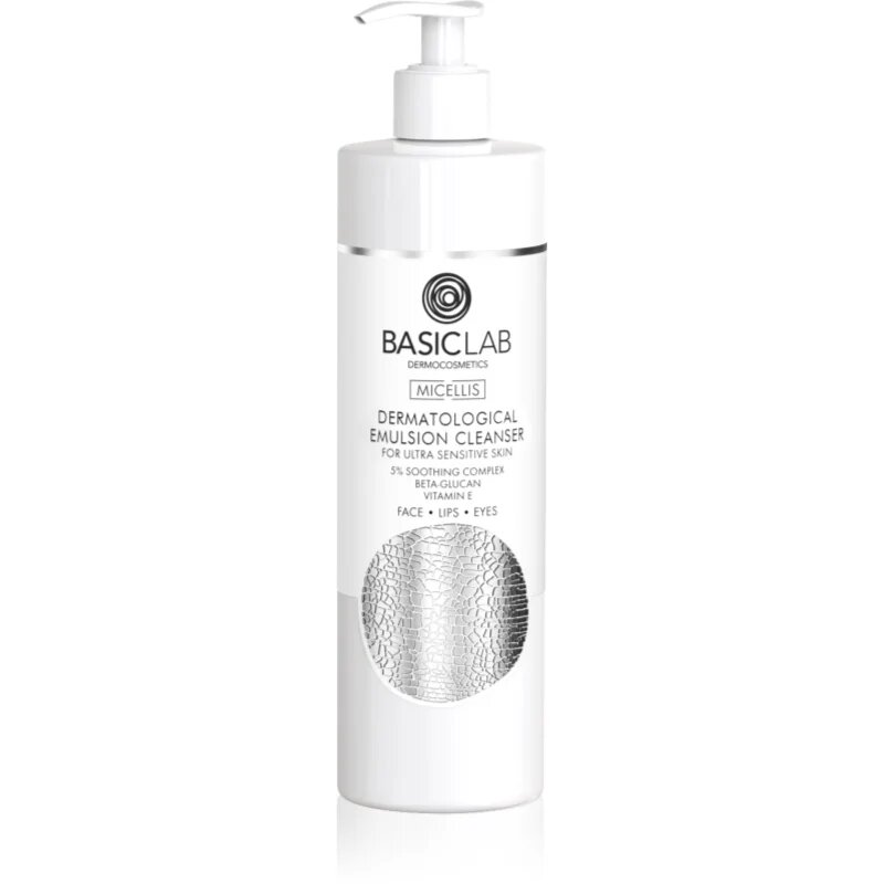 BasicLab Dermocosmetics Micellis nežna čistilna emulzija za zelo občutljivo kožo 300 ml