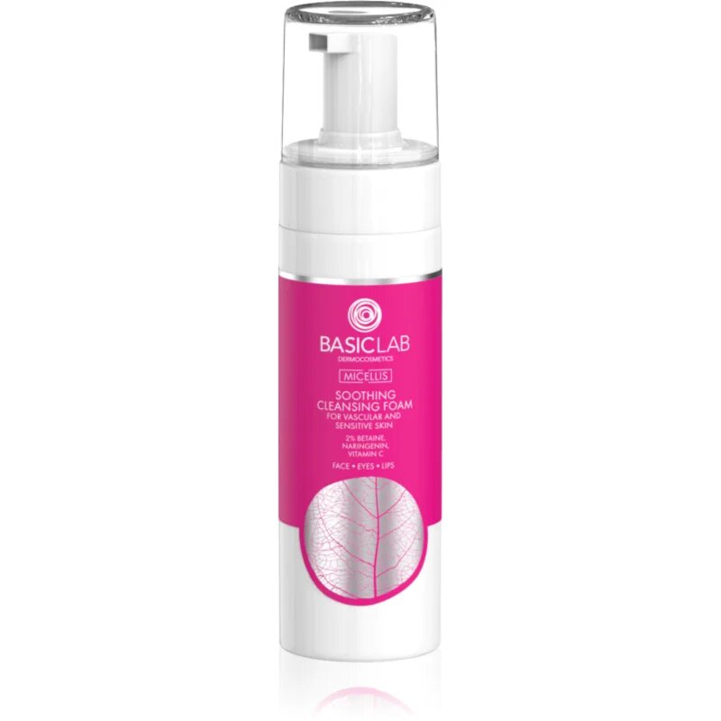 BasicLab Dermocosmetics Micellis nežna čistilna pena za občutljivo in pordelo kožo 150 ml