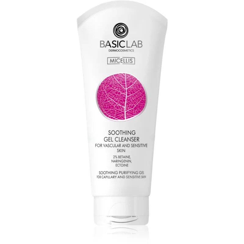 BasicLab Dermocosmetics Micellis pomirjevalni čistilni gel za občutljivo in pordelo kožo 100 ml
