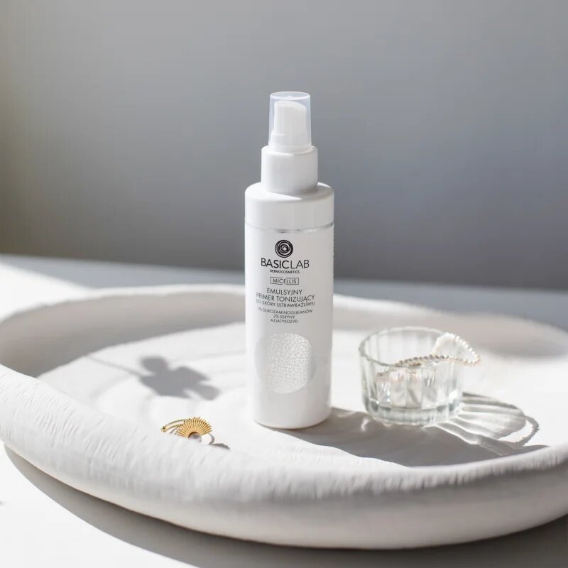 BasicLab Dermocosmetics Micellis tonik in emulzija za kožo obraza za zelo občutljivo kožo 150 ml