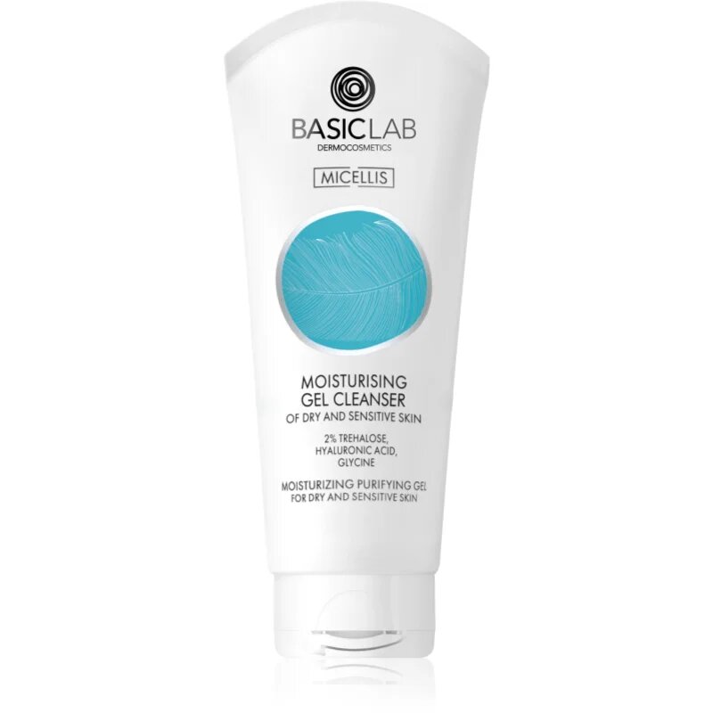 BasicLab Dermocosmetics Micellis vlažilni čistilni gel za suho in občutljivo kožo 100 ml