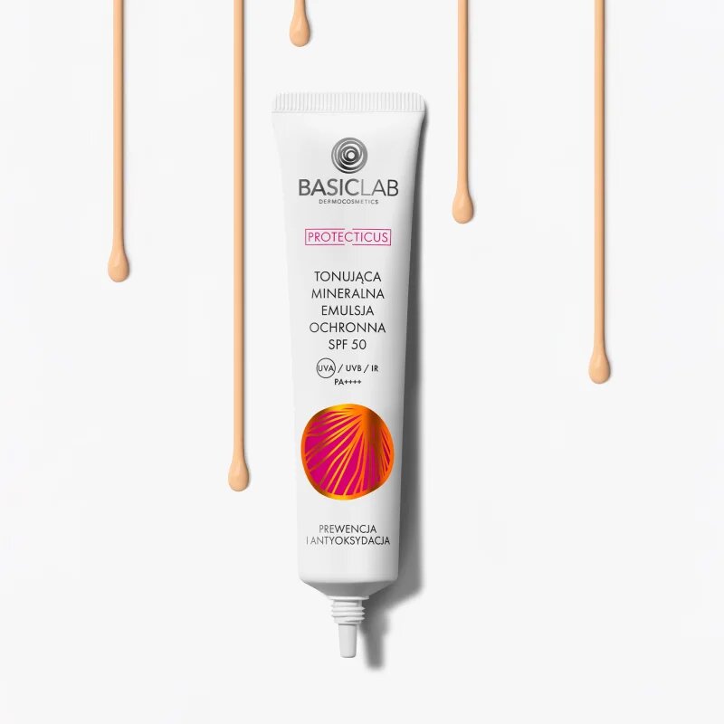 BasicLab Dermocosmetics Protecticus zaščitna emulzija za občutljivo kožo nagnjeno k rdečici SPF 50+ 40 ml