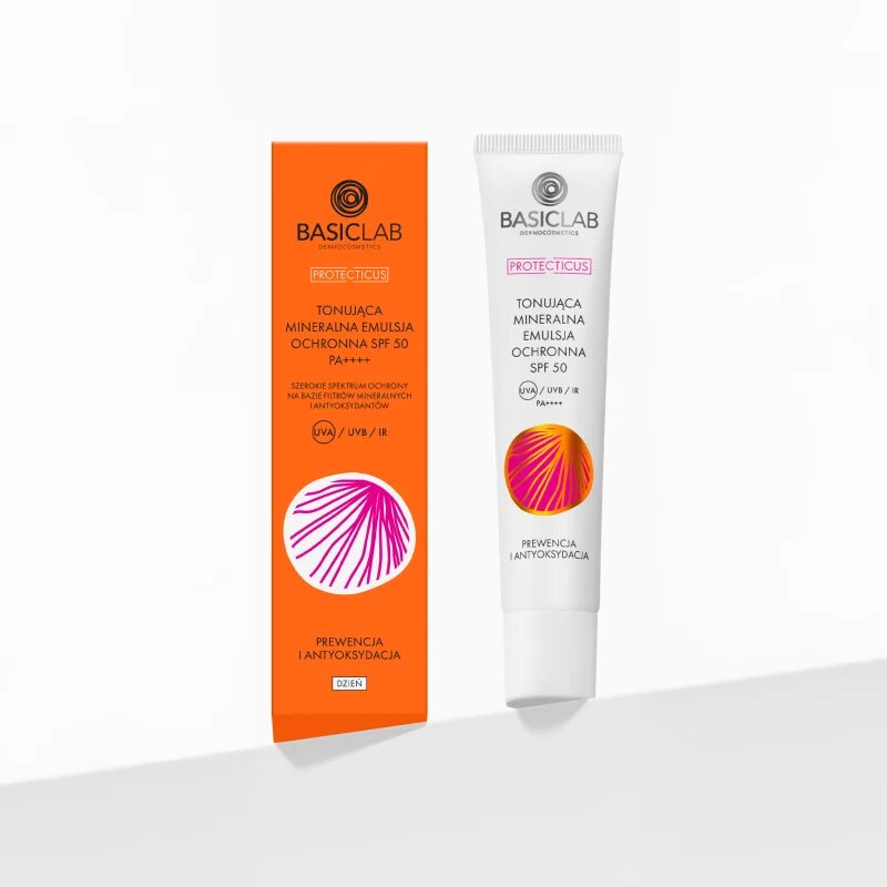 BasicLab Dermocosmetics Protecticus zaščitna emulzija za občutljivo kožo nagnjeno k rdečici SPF 50+ 40 ml
