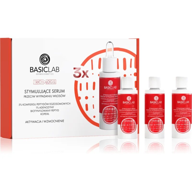 BasicLab Dermocosmetics Trichologis set proti izpadanju las
