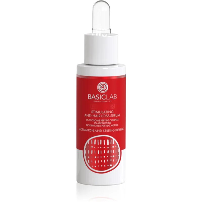 BasicLab Dermocosmetics Trichologis spodbujajoči serum proti izpadanju las 30 ml