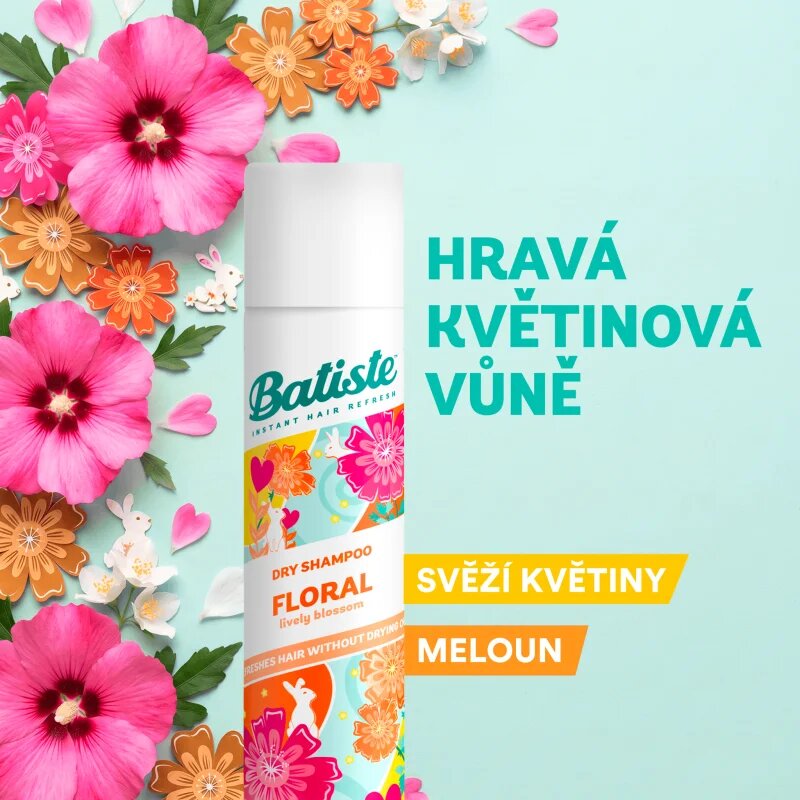 Batiste Floral Lively Blossoms suhi šampon za vse tipe las 200 ml