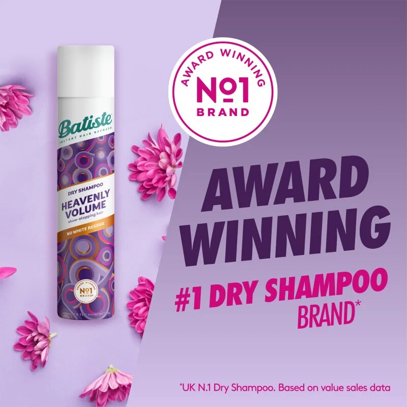 Batiste Heavenly Volume suhi šampon za volumen in sijaj 200 ml