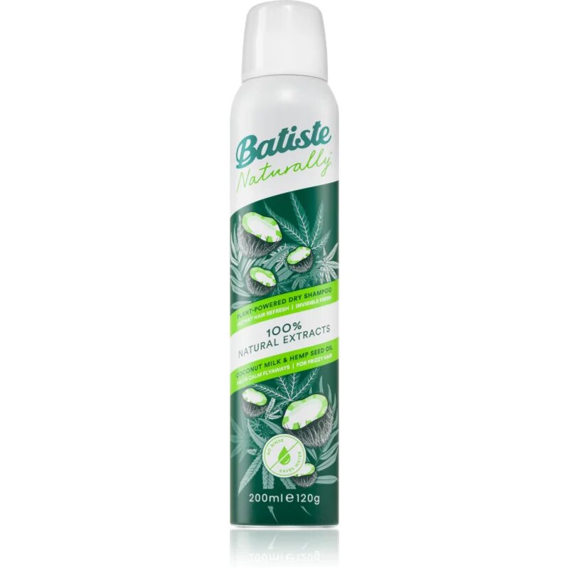 Batiste Naturally Coconut & Hemp suhi šampon za absorbcijo odvečnega sebuma in za osvežitev las 200 ml