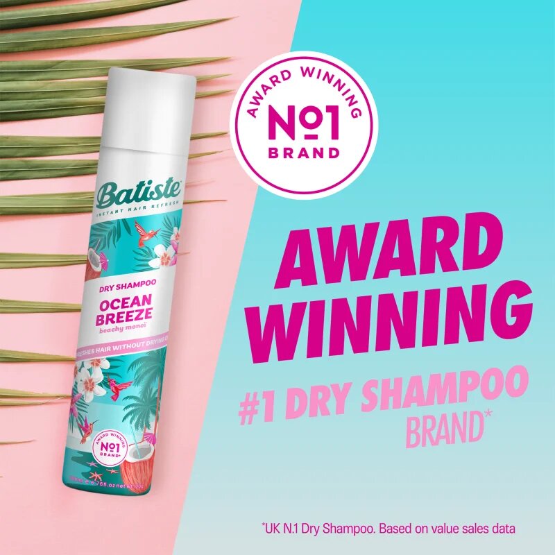 Batiste Ocean suhi šampon z vonjem cvetja 200 ml