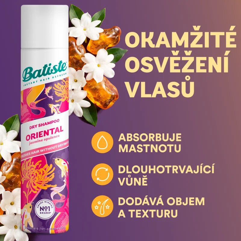 Batiste Oriental Jasmine Opulence suhi šampon za vse tipe las 200 ml