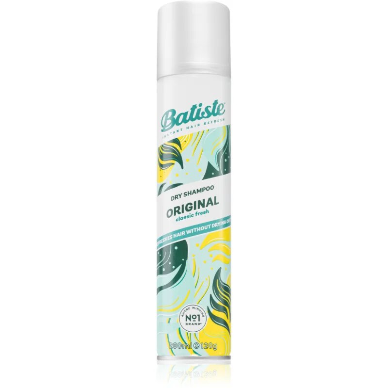 Batiste Original suhi šampon za absorbcijo odvečnega sebuma in za osvežitev las 200 ml