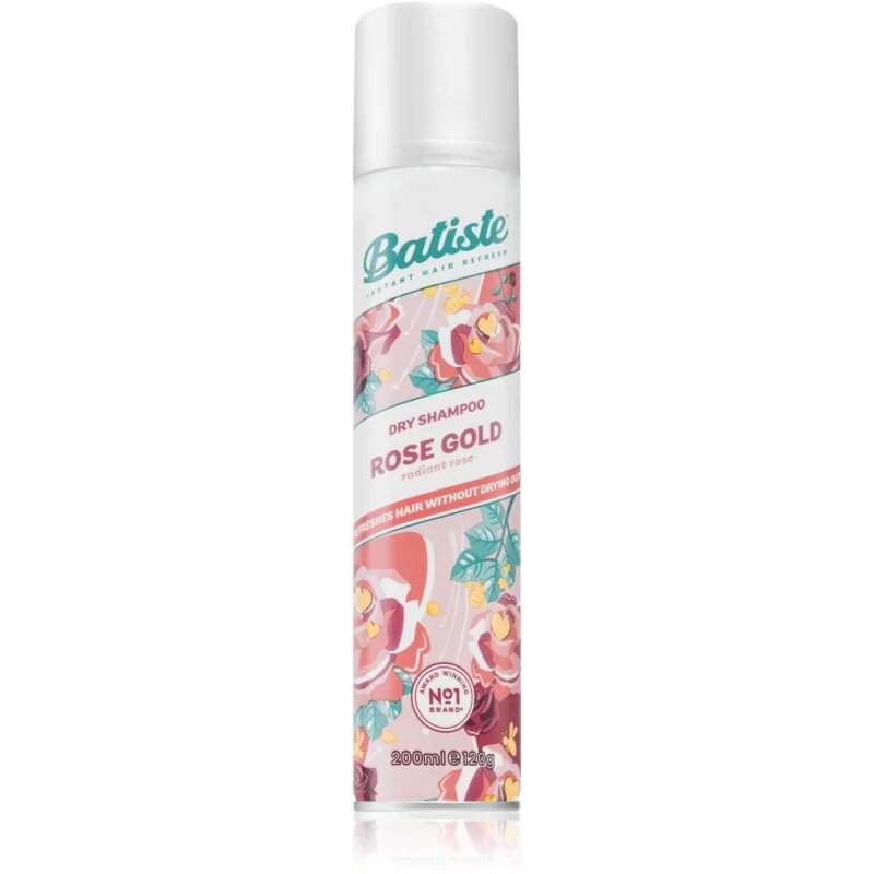 Batiste Rose Gold suhi šampon za absorbcijo odvečnega sebuma in za osvežitev las 200 ml