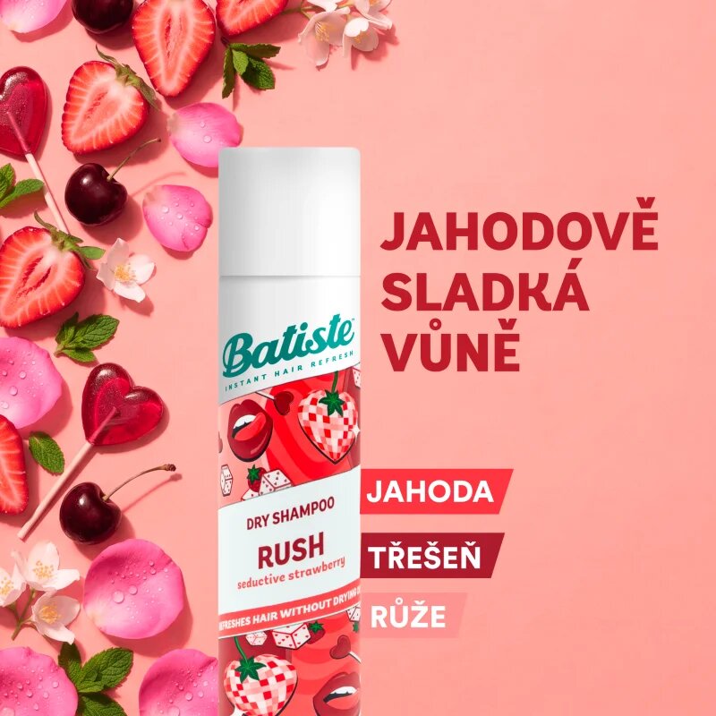 Batiste Rush suhi šampon za mastne lase 200 ml