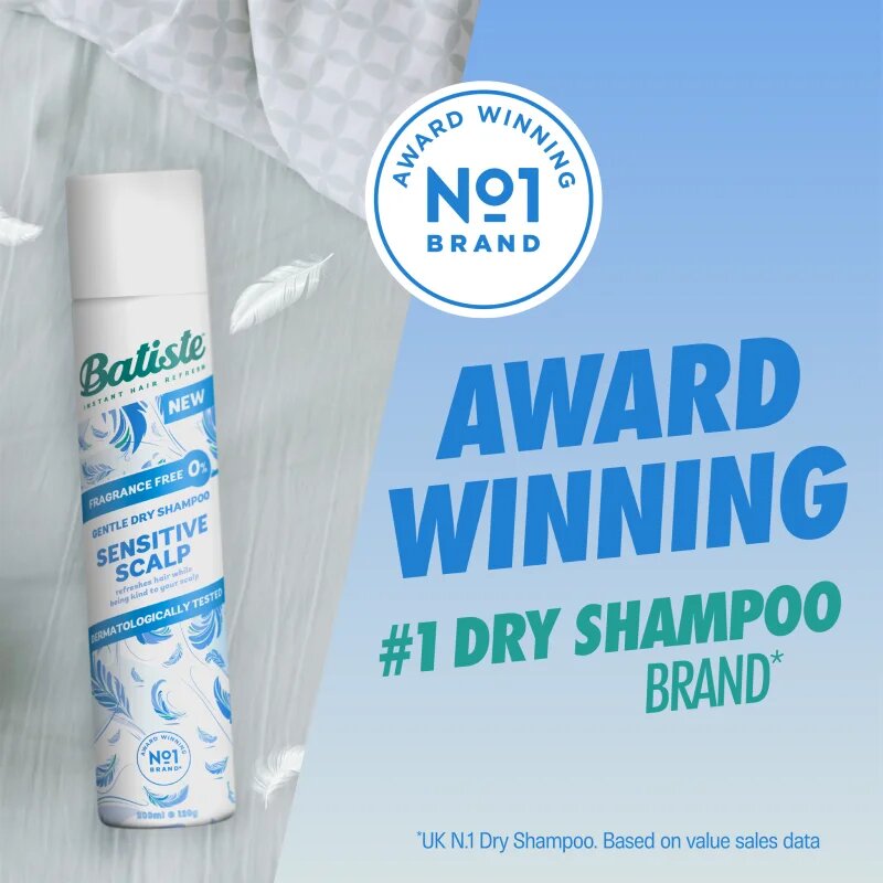 Batiste Sensitive suhi šampon za občutljivo lasišče 200 ml