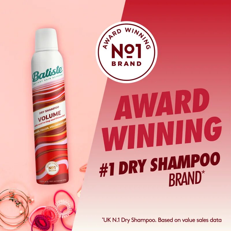 Batiste Volume suhi šampon za povečanje volumna las 200 ml