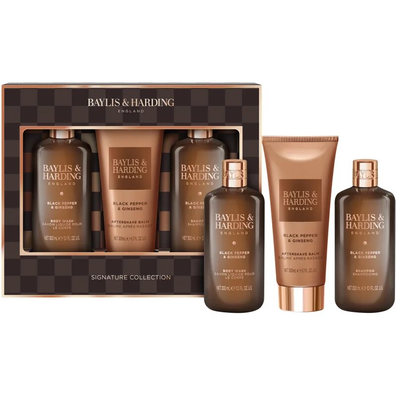 Baylis & Harding Black Pepper & Ginseng darilni set za telo in obraz
