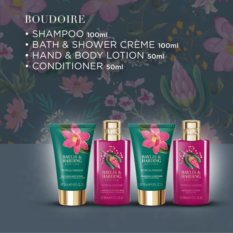 Baylis & Harding Boudoire Tropical Paradise darilni set kozmetična torbica