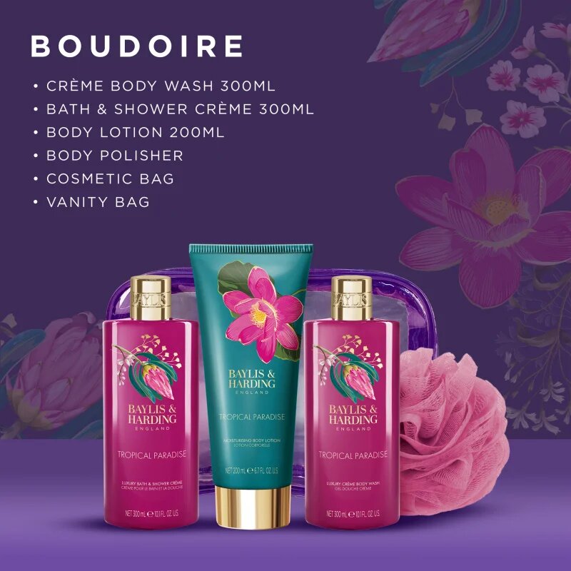 Baylis & Harding Boudoire Tropical Paradise darilni set za tuš