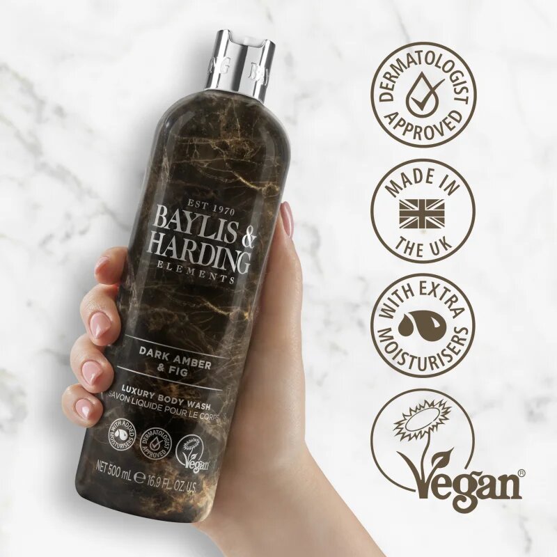 Baylis & Harding Elements Dark Amber & Fig luksuzni gel za prhanje 500 ml