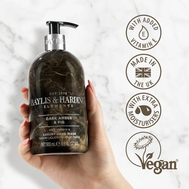 Baylis & Harding Elements Dark Amber & Fig tekoče milo za roke 500 ml