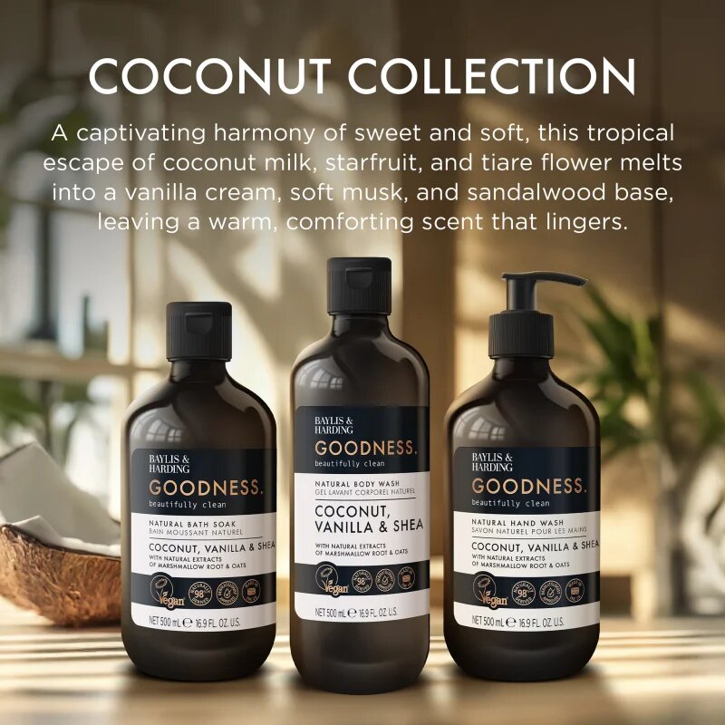 Baylis & Harding Goodness Coconut Vanilla & Shea pena za kopel 500 ml