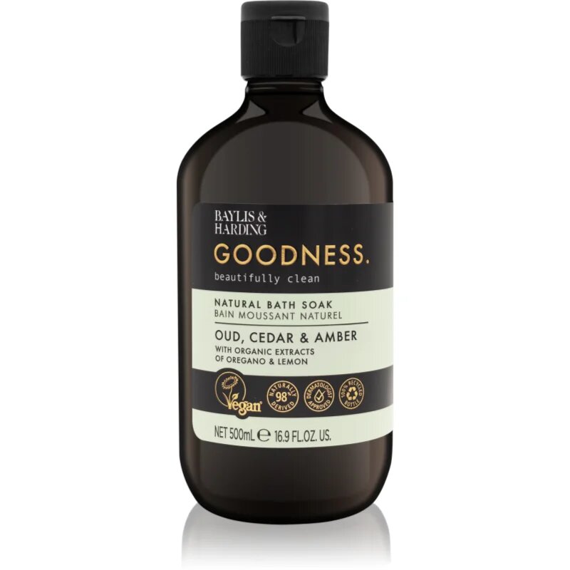 Baylis & Harding Goodness Oud Cedar & Amber pena za kopel 500 ml