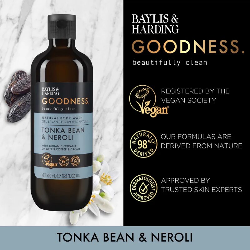 Baylis & Harding Goodness Tonka Bean & Neroli gel za prhanje 500 ml