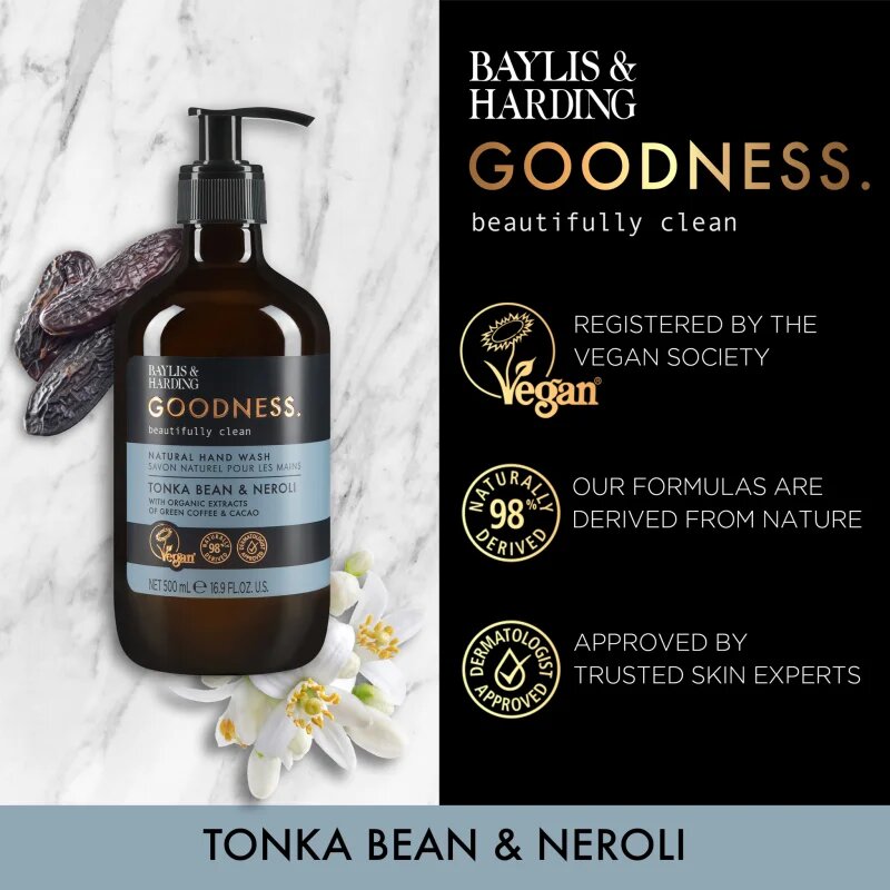 Baylis & Harding Goodness Tonka Bean & Neroli tekoče milo za roke 500 ml