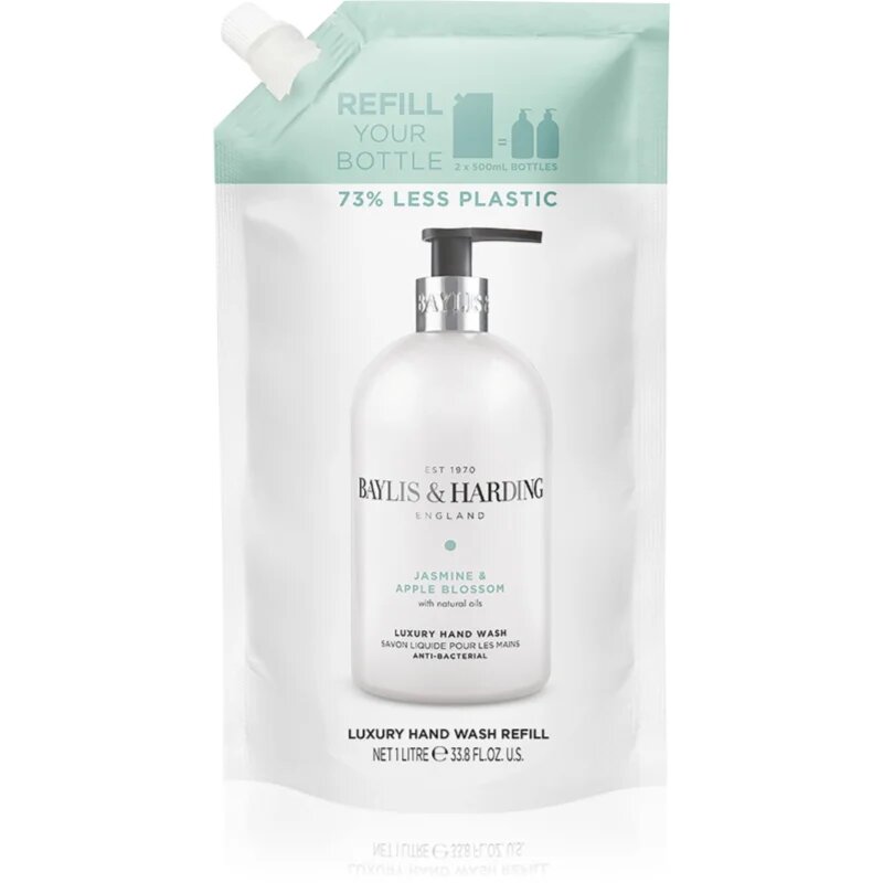 Baylis & Harding Jasmine & Apple Blossom tekoče milo za roke nadomestno polnilo 1000 ml