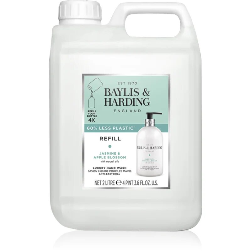 Baylis & Harding Jasmine & Apple Blossom tekoče milo za roke nadomestno polnilo 2000 ml