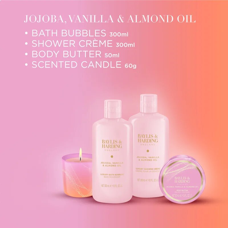 Baylis & Harding Jojoba Vanilla & Almond Oil darilni set za kopel