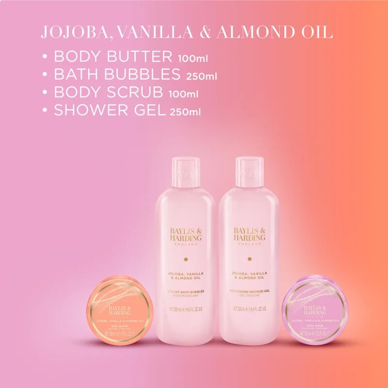 Baylis & Harding Jojoba Vanilla & Almond Oil darilni set za telo