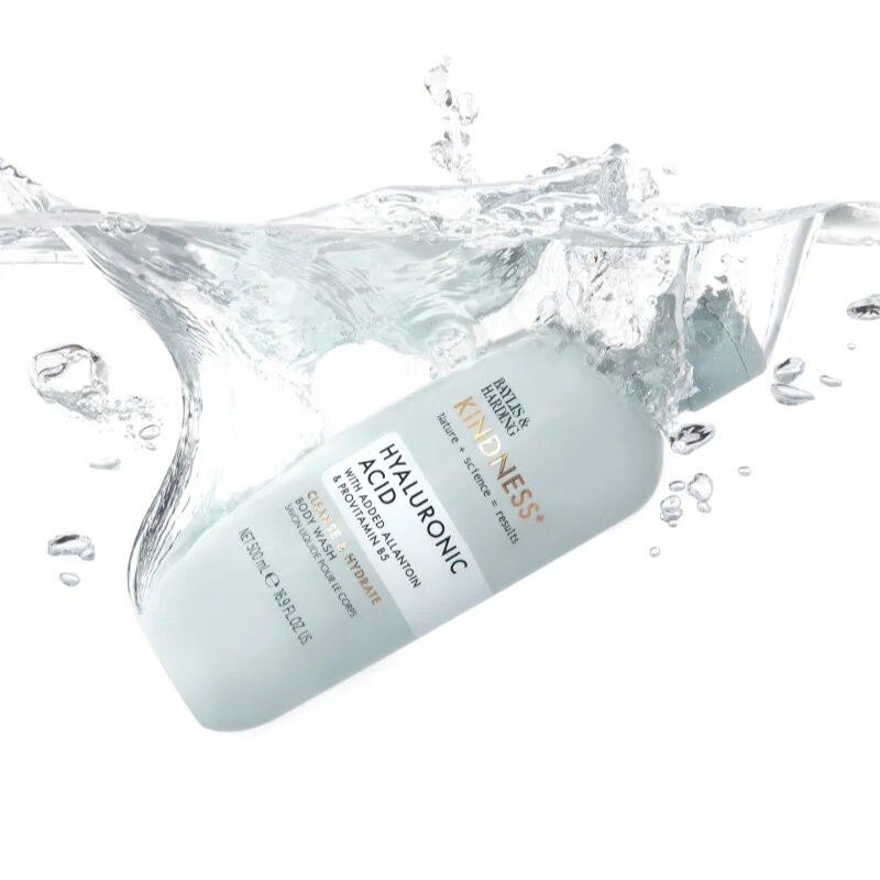 Baylis & Harding Kindness+ Hyaluronic Acid vlažilen gel za prhanje dišave Pear & Neroli 500 ml