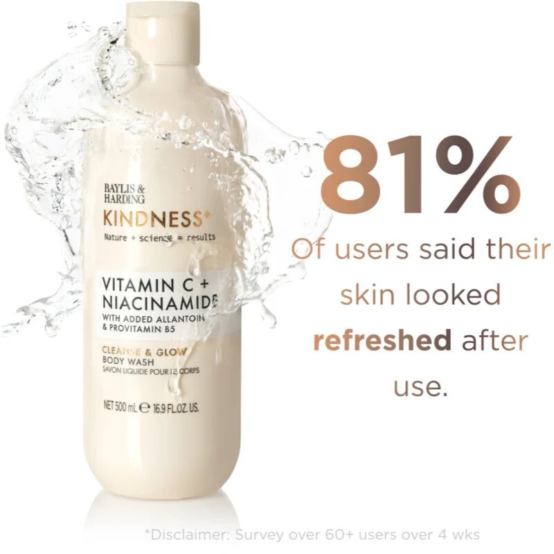 Baylis & Harding Kindness+ Vitamin C gel za prhanje dišave Orange & Mango 500 ml