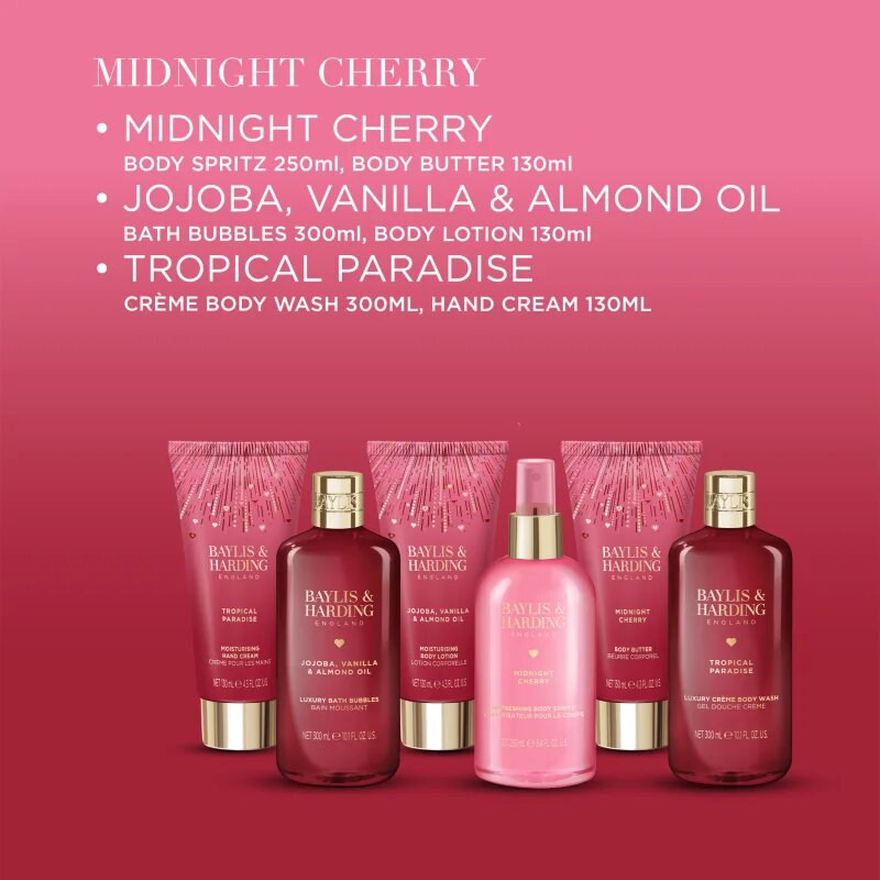 Baylis & Harding Midnight Cherry darilni set za telo