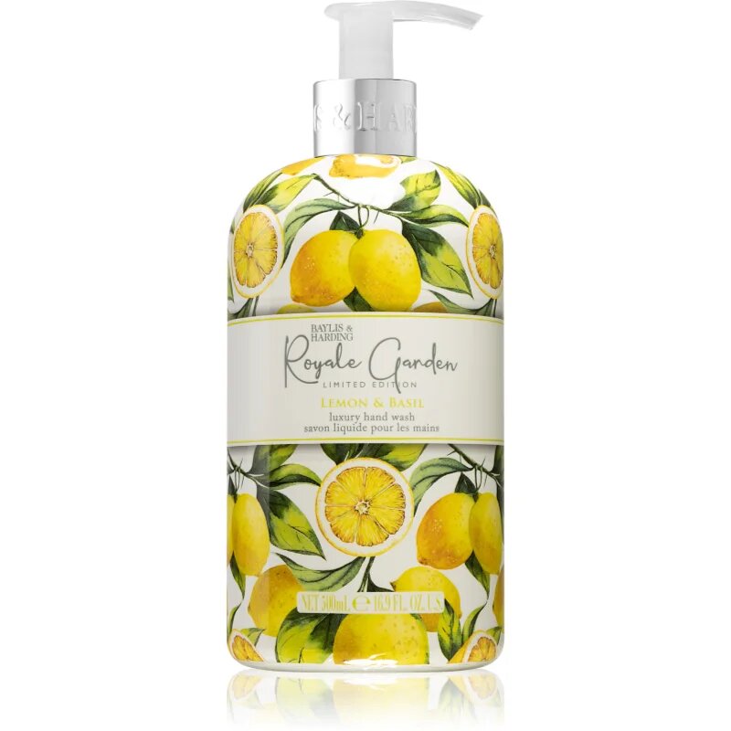 Baylis & Harding Royale Garden Lemon & Basil tekoče milo za roke 500 ml