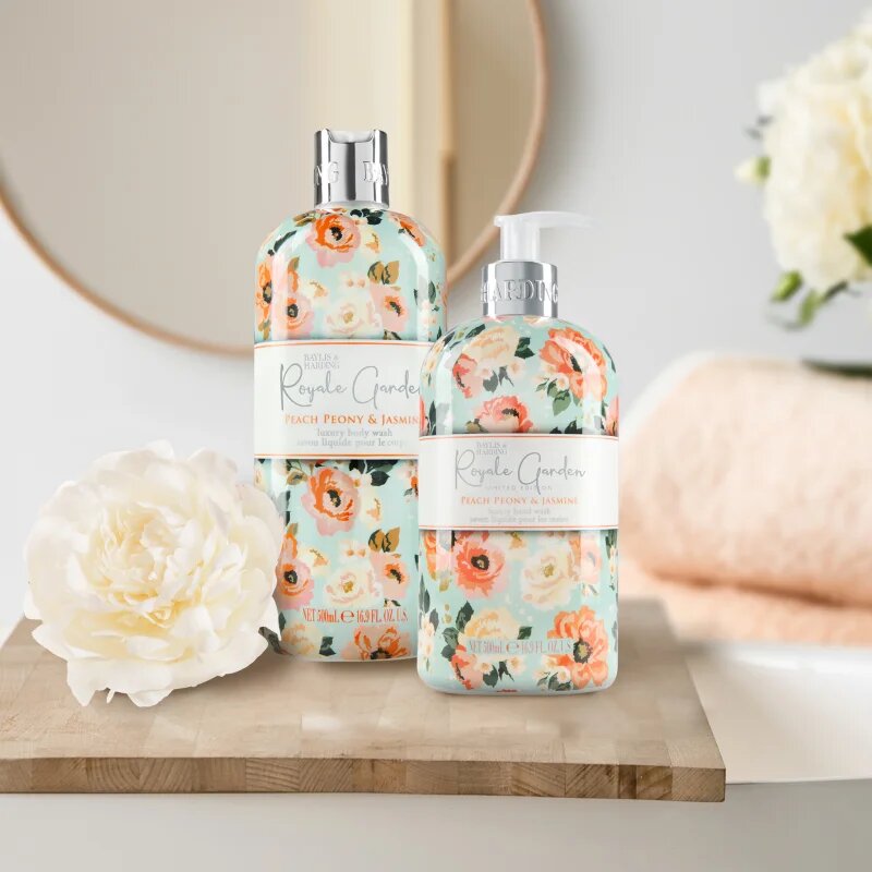 Baylis & Harding Royale Garden Peach Peony & Jasmine tekoče milo za roke 500 ml