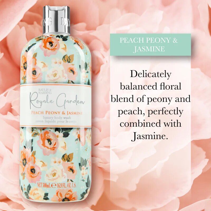 Baylis & Harding Royale Garden Peach Peony & Jasmine tekoče milo za roke 500 ml