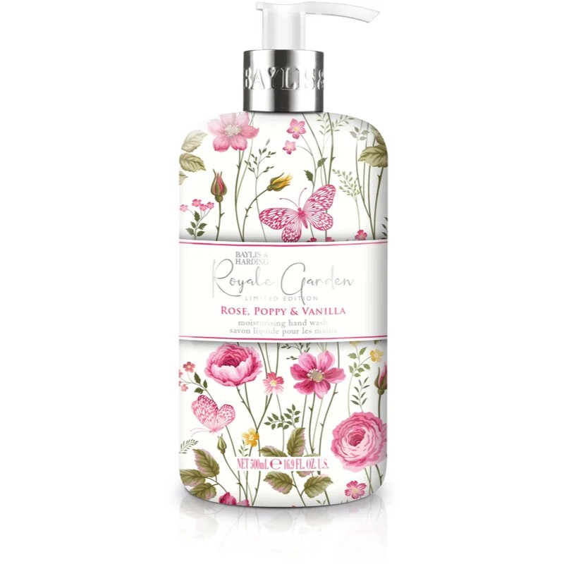 Baylis & Harding Royale Garden Rose Poppy & Vanilla tekoče milo za roke 500 ml