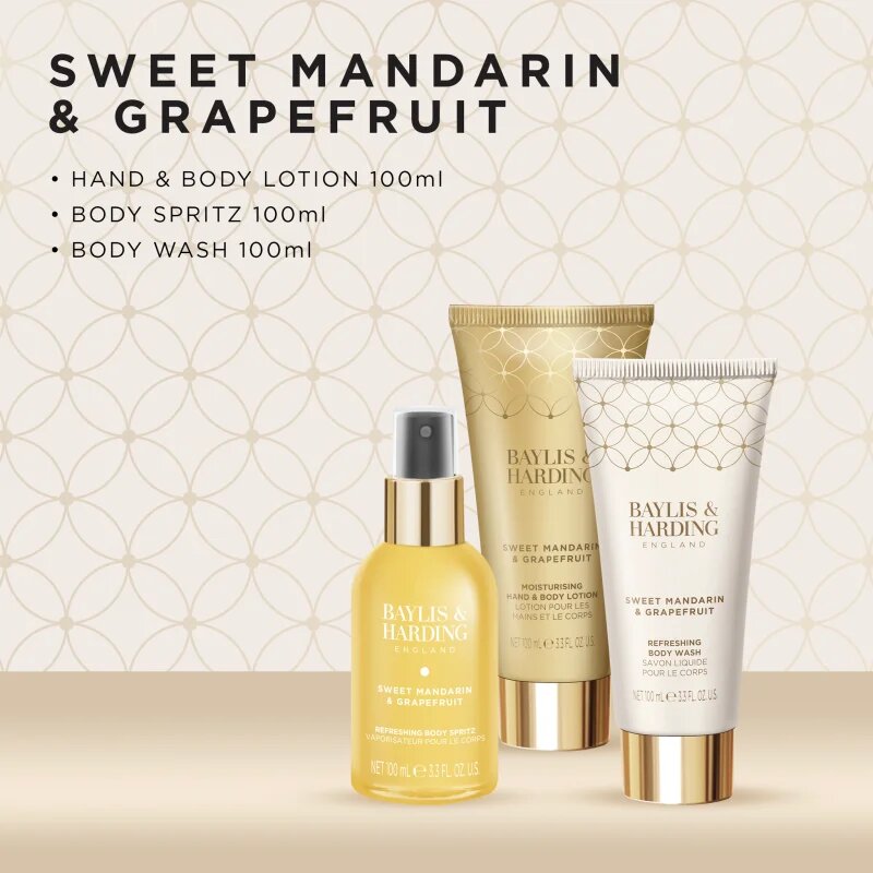 Baylis & Harding Sweet Mandarin & Grapefruit darilni set kozmetična torbica
