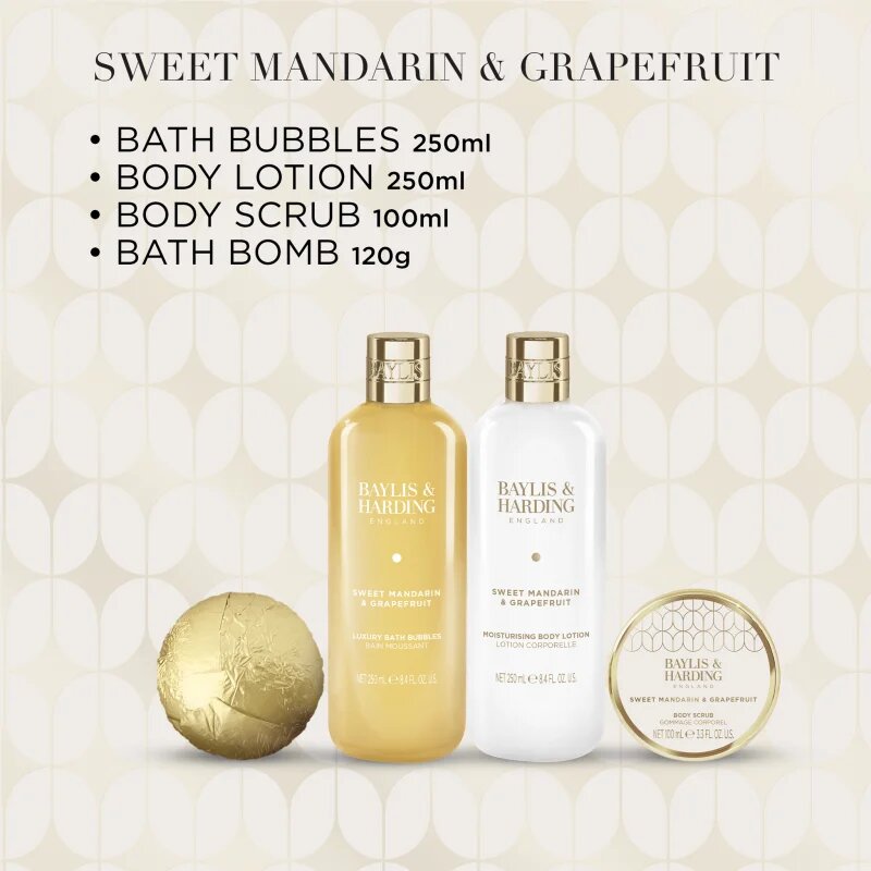 Baylis & Harding Sweet Mandarin & Grapefruit darilni set za kopel
