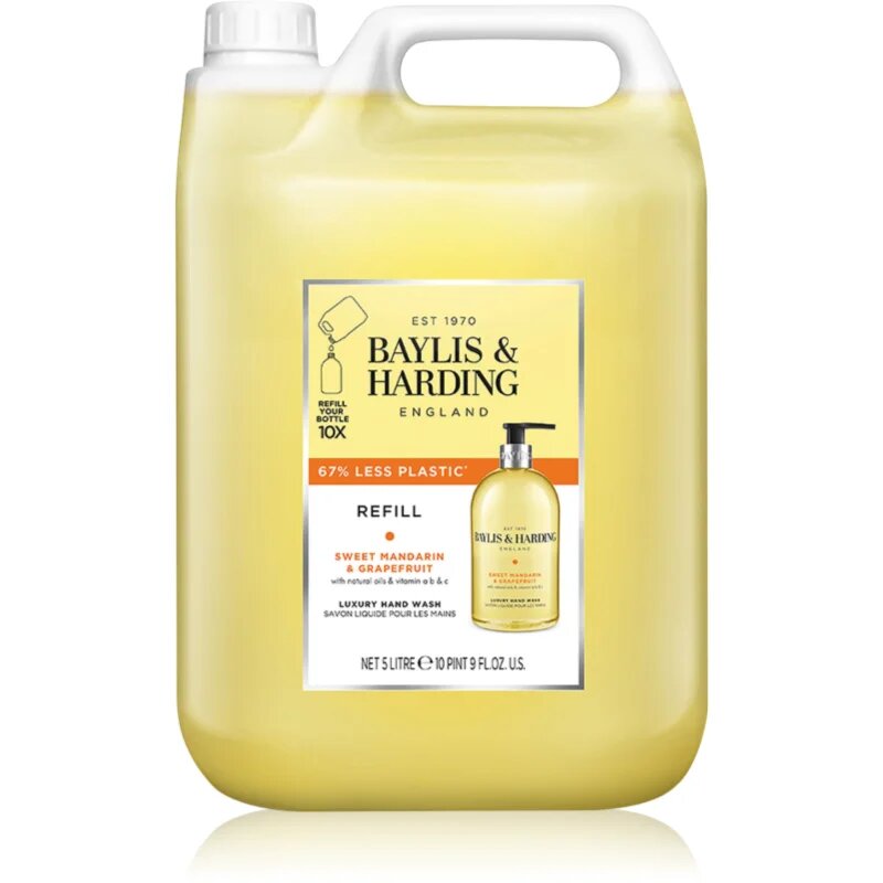 Baylis & Harding Sweet Mandarin & Grapefruit tekoče milo za roke nadomestno polnilo 5000 ml